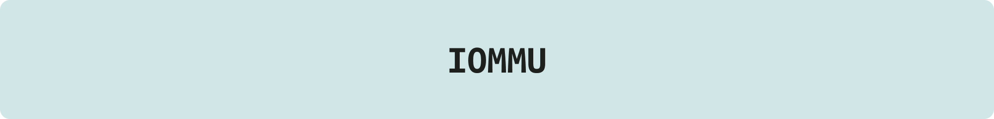 AI INFRA: IOMMU